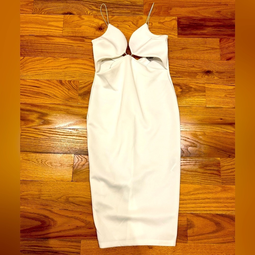 ASOS White Cut Out Dress - Picture 2 of 8